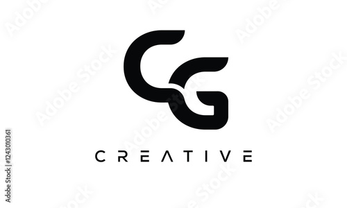 CG letter logo creative modern  alphabet joined logo