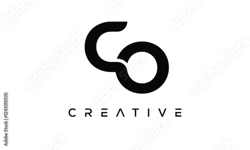 CO letter logo creative modern  alphabet joined logo