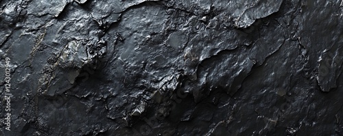Wallpaper Mural Dark black rock texture background showing rough surface Torontodigital.ca