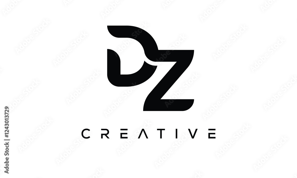 EZ letter logo creative modern alphabet joined logo EZ letter logo creative modern alphabet joined logo