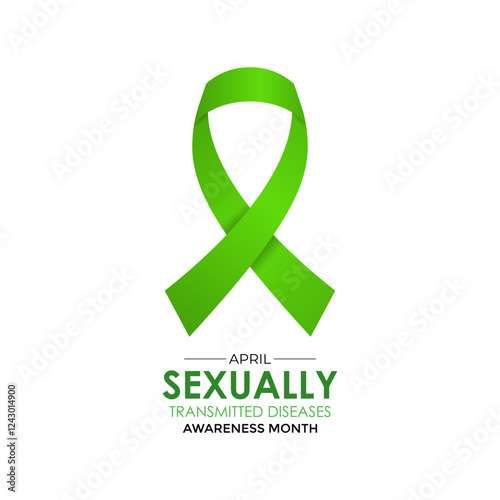 Sexually Transmitted Diseases (STDs) Awareness Month is observed annually in April to raise awareness about sexually transmitted infections. Design for banner, cards, prints, social media, background.