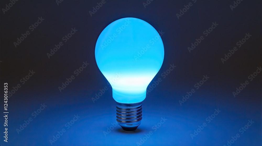 A light bulb glowing A light bulb glowing