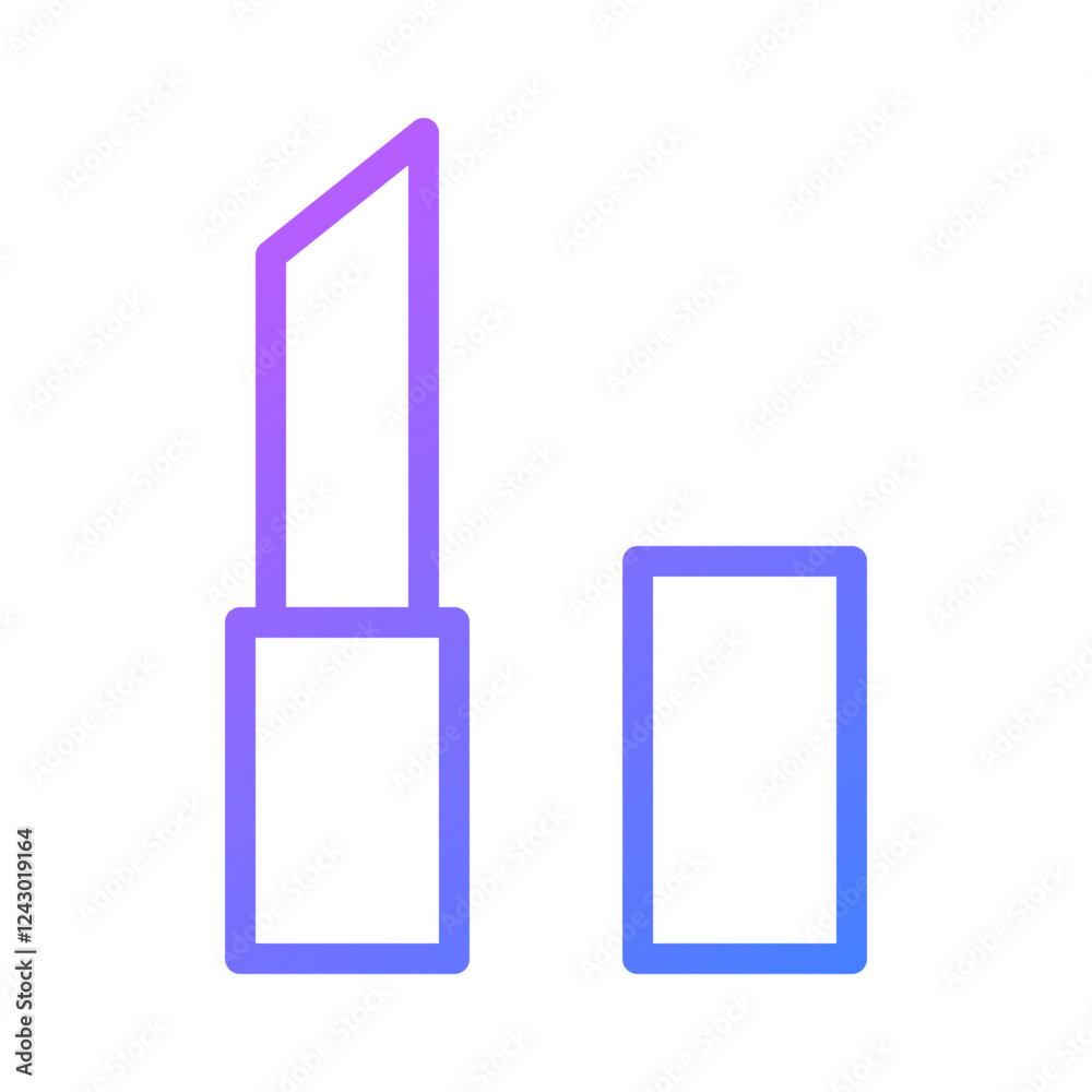 Lipstick gradient icon vector illustration Lipstick gradient icon vector illustration
