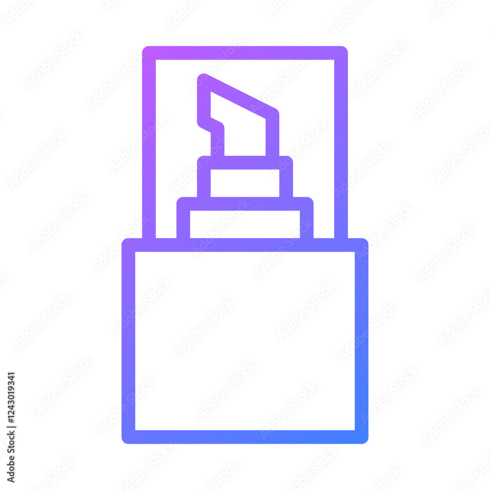 Modern Perfume Bottle Gradient Icon Design Modern Perfume Bottle Gradient Icon Design