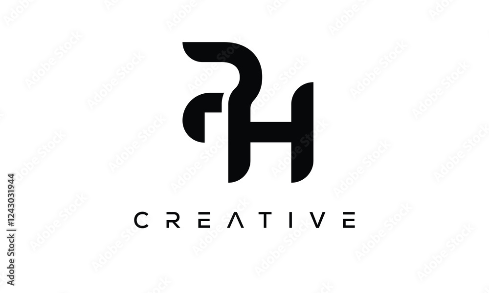 PH letter logo creative modern alphabet joined logo PH letter logo creative modern alphabet joined logo