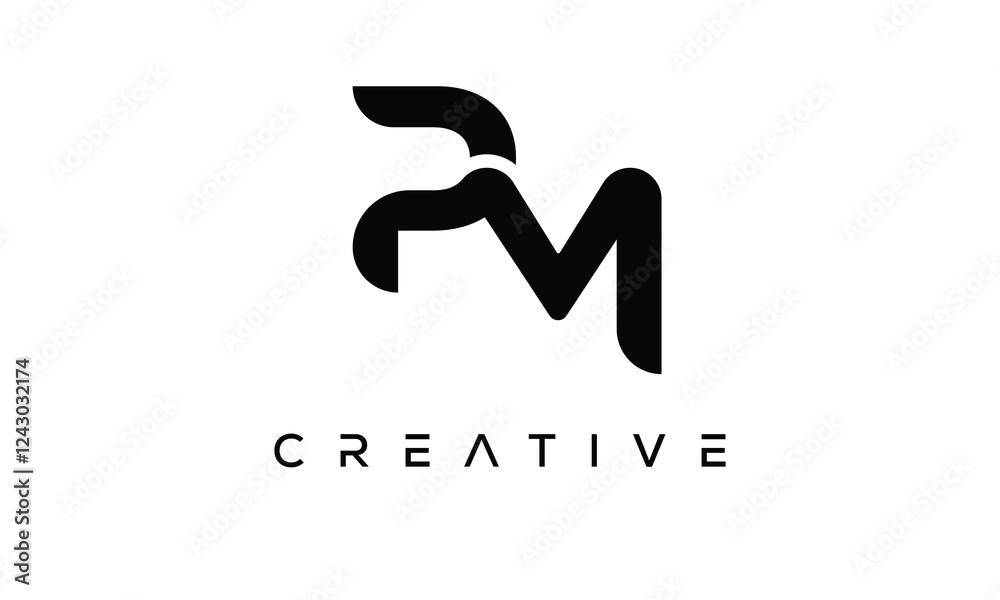 PM letter logo creative modern alphabet joined logo PM letter logo creative modern alphabet joined logo