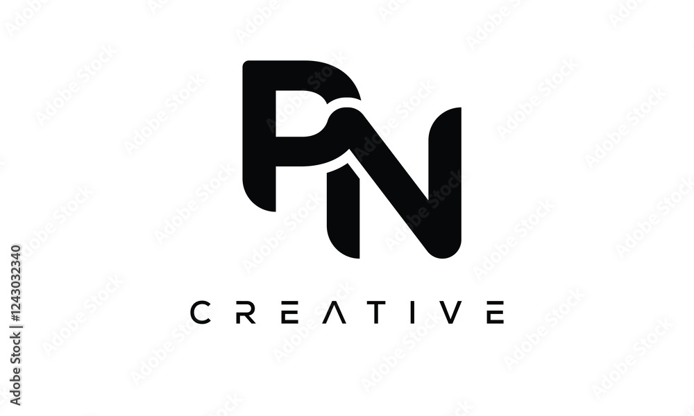 PN letter logo creative modern alphabet joined logo PN letter logo creative modern alphabet joined logo