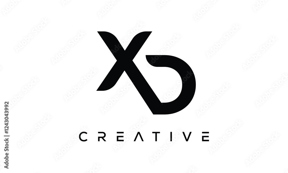 XD letter logo creative modern alphabet joined logo XD letter logo creative modern alphabet joined logo