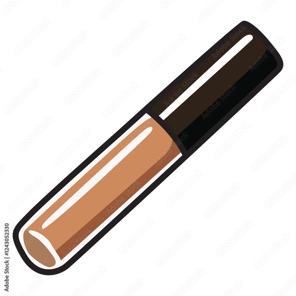 A detailed vector illustration of a make-up corrector, designed for beauty and cosmetics-related projects. A detailed vector illustration of a make-up corrector, designed for beauty and cosmetics-related projects.