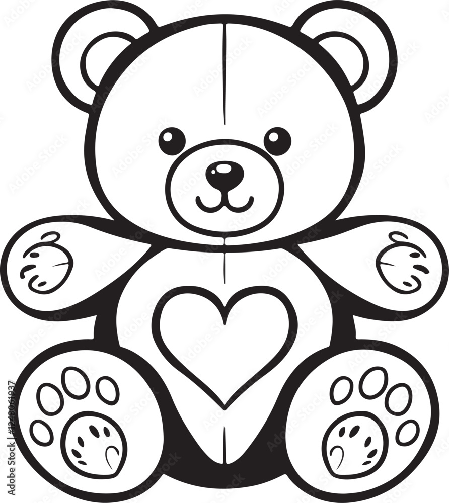 Teddy bear logo icon vector illustration design Teddy bear logo icon vector illustration design