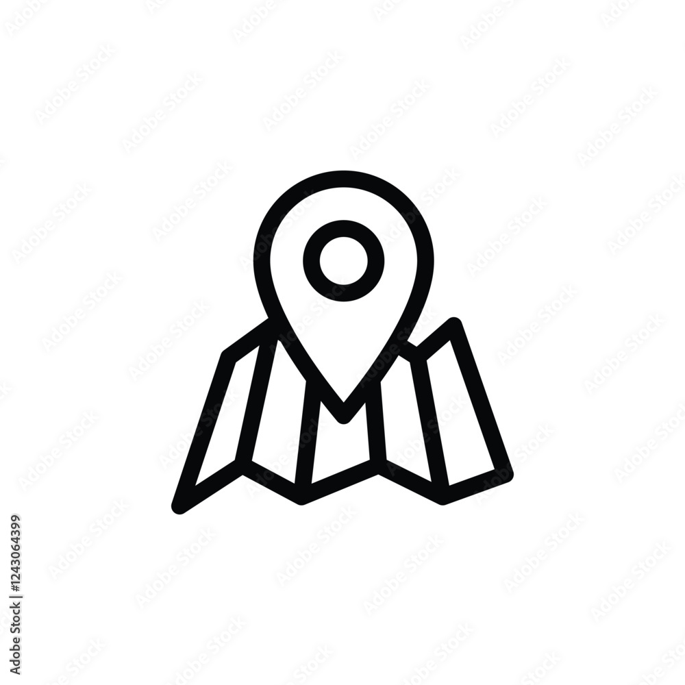 map pointer icon.Location icon simple vector design. map pointer icon.Location icon simple vector design.