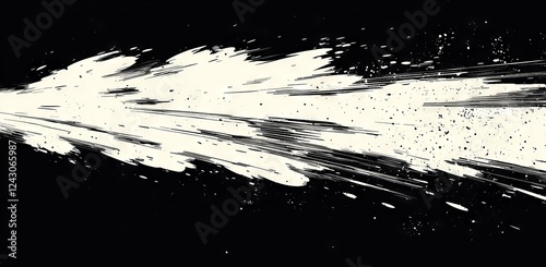 Anime-style speed lines on a white background, depicting movement. PNG