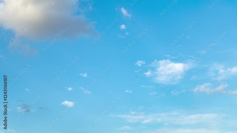 4k aerial video of serene clouds drifting across a clear blue sky during midday 4k aerial video of serene clouds drifting across a clear blue sky during midday