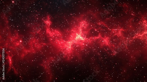 Red Starry Sky, vibrant red stars scattered across a transparent background, ideal for creative projects and digital designs
