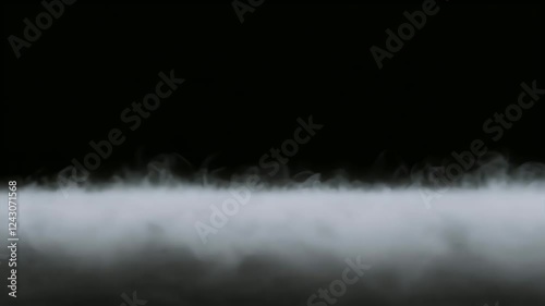 loop video wispy cloud rolling staying mystical top fume bottom smoke background floor overlay steam chimney skittish scarey air smog ice flowing swirl fog rising bubbling ground thick plume black
