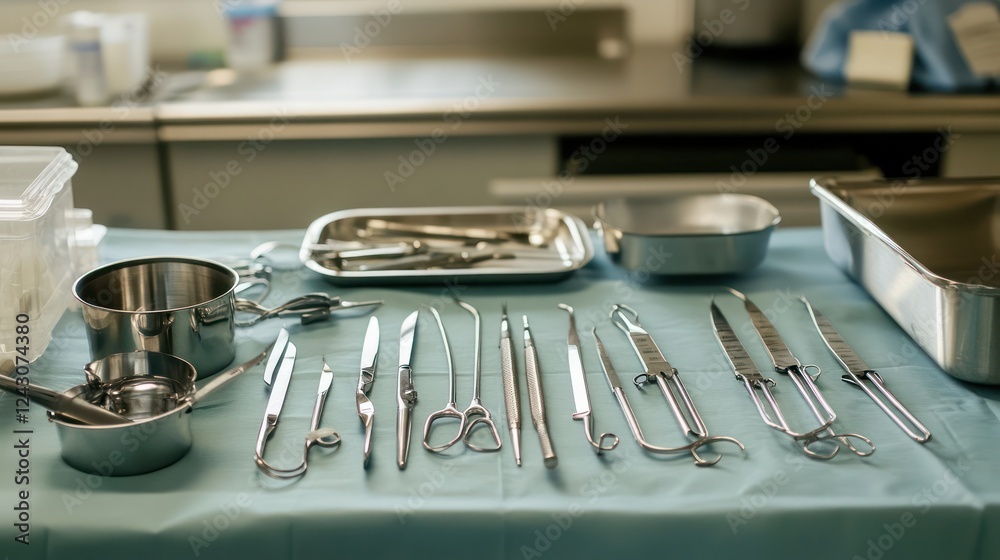 Surgical Instruments on Sterile Table Surgical Instruments on Sterile Table