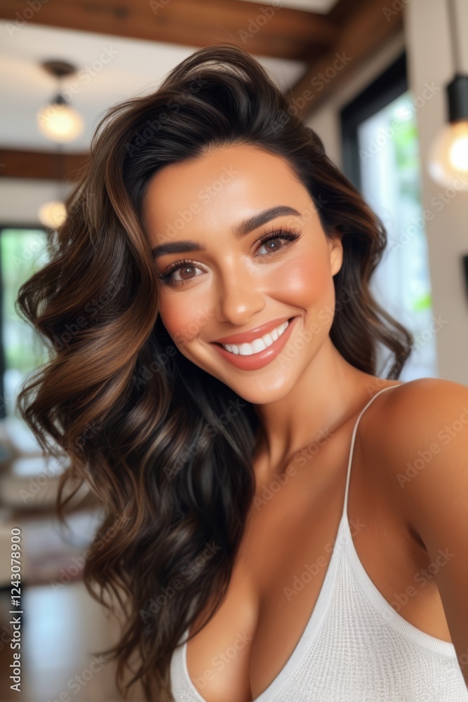 a close up of a woman with long hair and a white top a close up of a woman with long hair and a white top