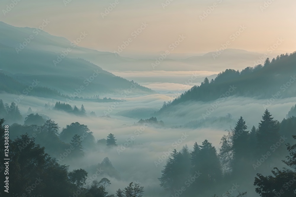 Obraz premium Hazy Light Whisper Effect with Fogged Lens and Subtle Overlay Technique