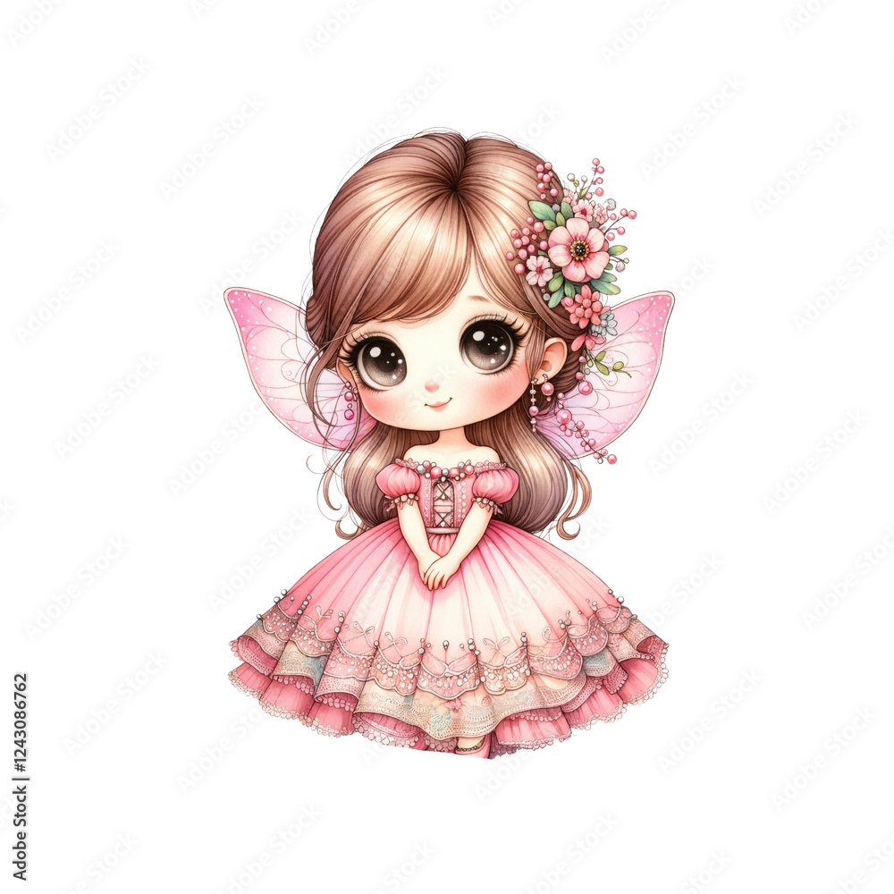 A cute guinea pig wearing a party hat next to a colorful birthday cake adorned with sprinkles and festive fireworks.