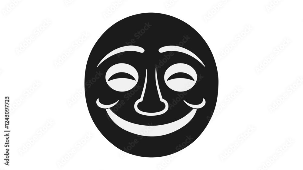 angry mask vector illustration, black evil smiling face vector illustration mask angry mask vector illustration, black evil smiling face vector illustration mask