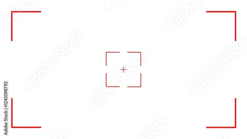 video recording display.Vector Template.