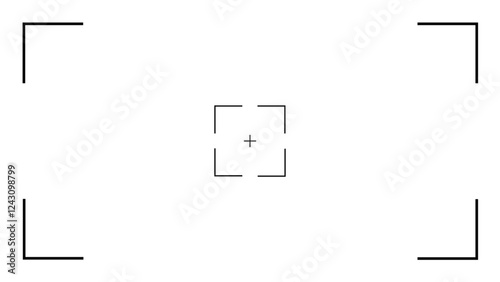 video recording display.Vector Template.