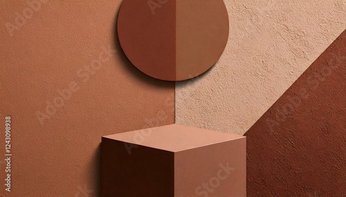 geometric concrete abstract close up texture background design mood board color palette mocha mousse pantone 