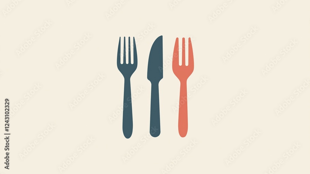 knife and fork on a isolated background knife and fork on a isolated background