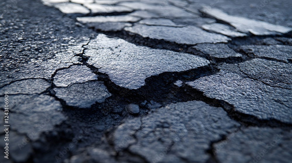 Obraz premium dry cracked oil