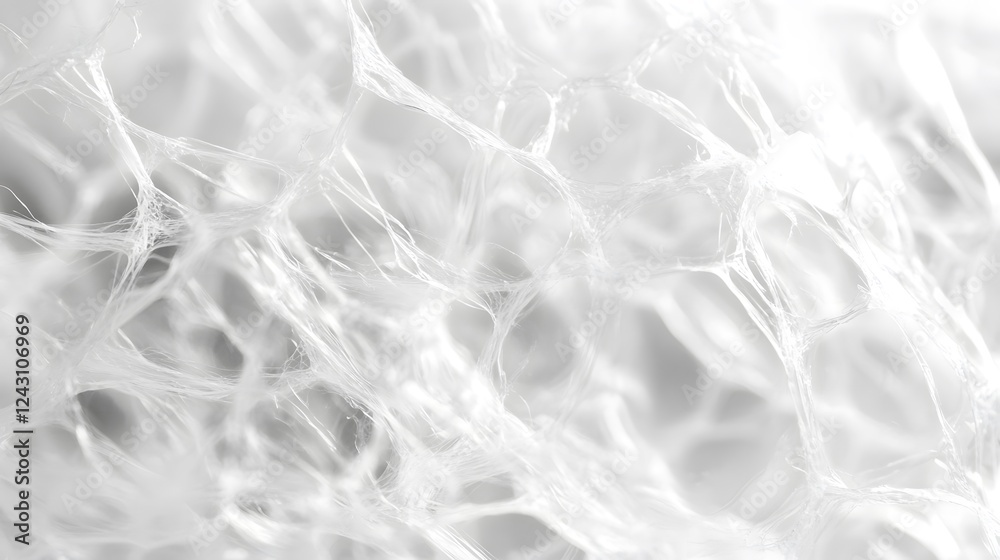 Fototapeta premium Abstract Transparent Fibrous Texture - Close-up Macro Shot
