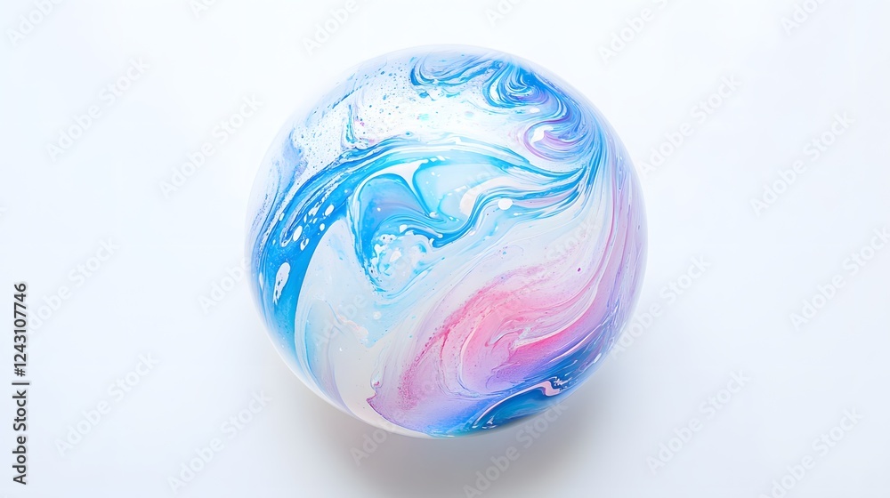 Detailed close-up of soap bubble Detailed close-up of soap bubble