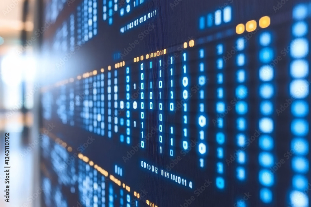 Digital technology abstract background with data display Digital technology abstract background with data display