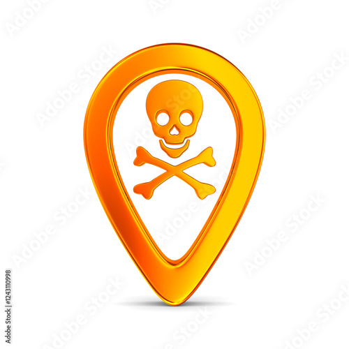 Skull and crossbones in pos...