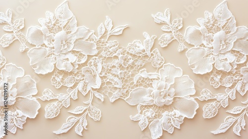 Delicate lace pattern on a neutral background, honoring Lacework Day.