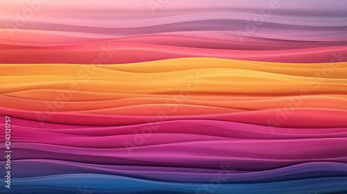 Vibrant sunset gradient with seamless hues of orange, pink, and purple blending into a calming horizon during twilight hours