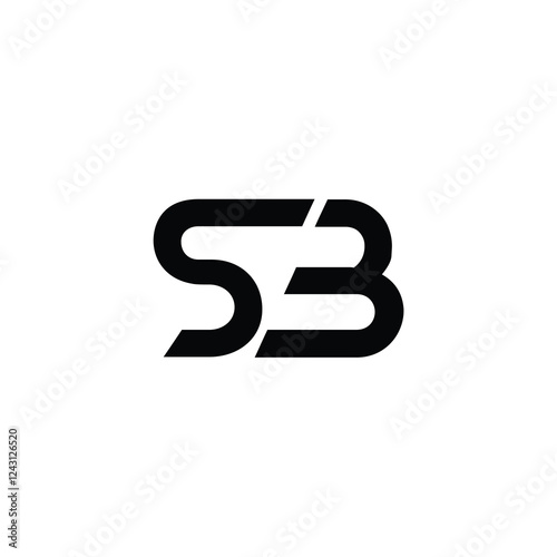 Free Download SB monogram logo design letter text name symbol monochrome logotype alphabet character simple logo - GFXLoad