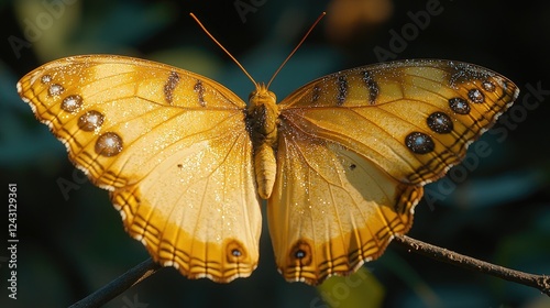 Golden Butterfly: A Stunning Close-up of Nature's Beauty
