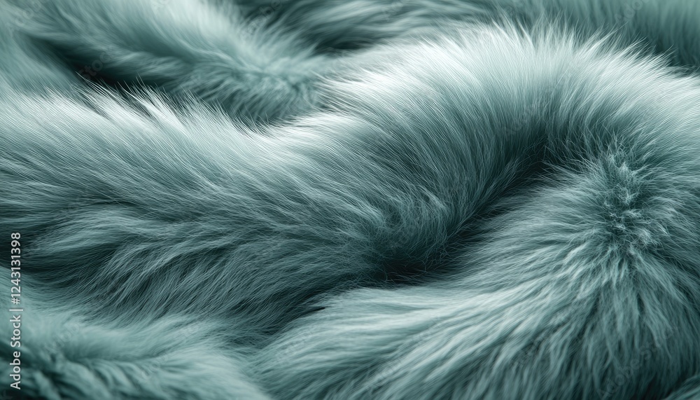 Obraz premium Soft Blue Fur Texture Abstract Background