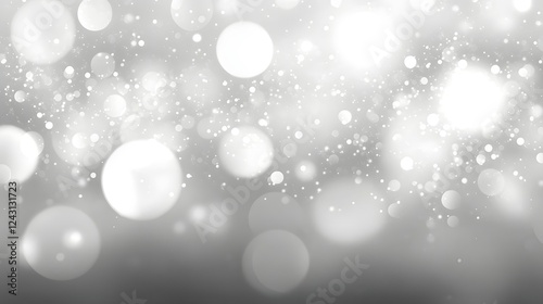 Enchanting abstract background featuring a mesmerizing display of shimmering glitter twinkling lights and a captivating winter wonderland ambience  The image evokes a sense of magic festivity