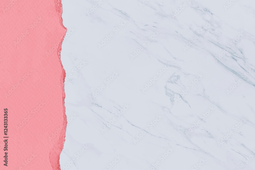 White marble texture background, ripped paper border White marble texture background, ripped paper border
