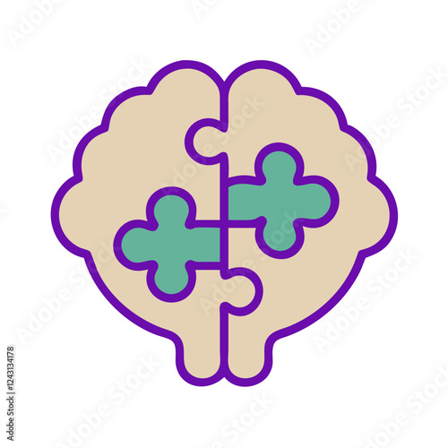 Exploring connections between spiritual practices and psychology with a brain puzzle piece concept