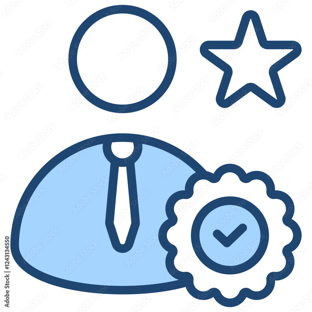 Professionalism Blue Icon