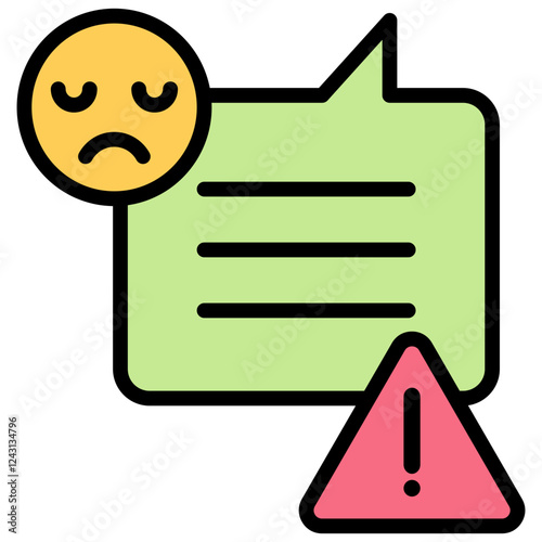 Complaint Outline Color Icon