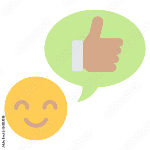 Satisfaction Flat Icon