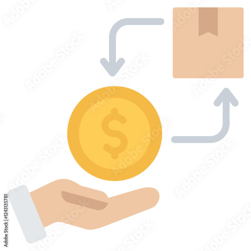 Refund Flat Icon