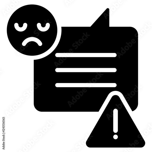 Complaint Glyph Icon