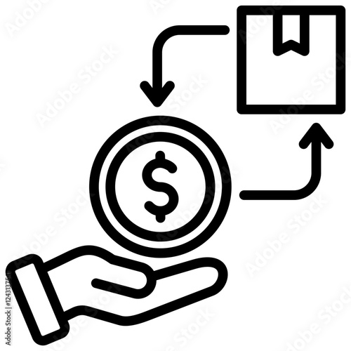 Refund Outline Icon
