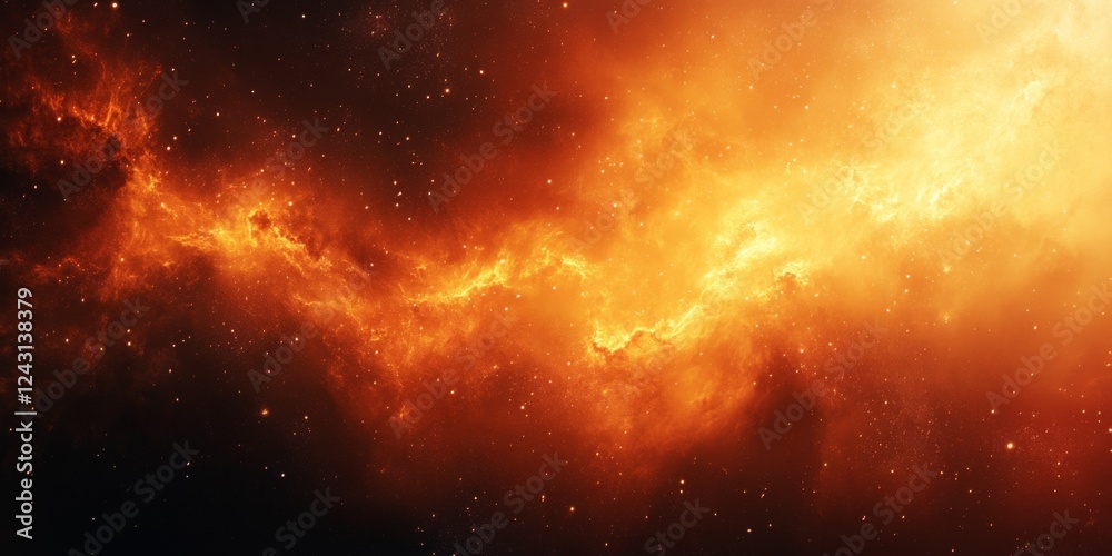 Fototapeta premium Abstract cosmic explosion with glowing light trails