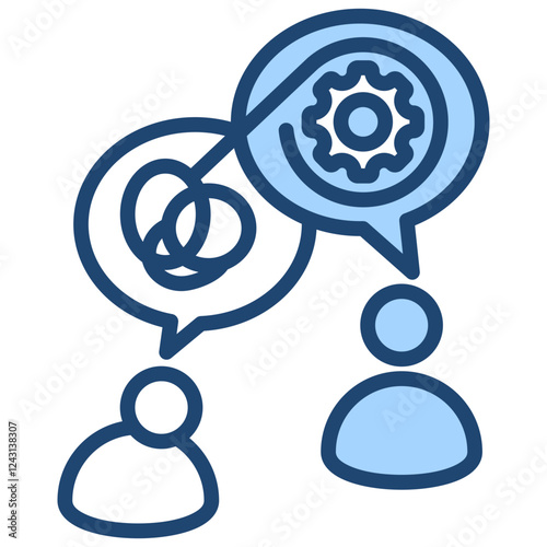 Psychotherapy Blue Icon