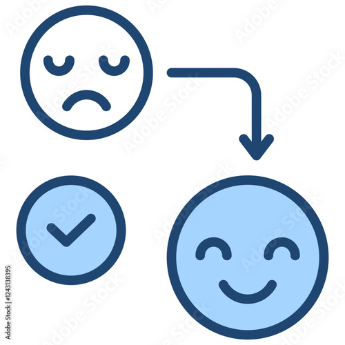 Coping Blue Icon
